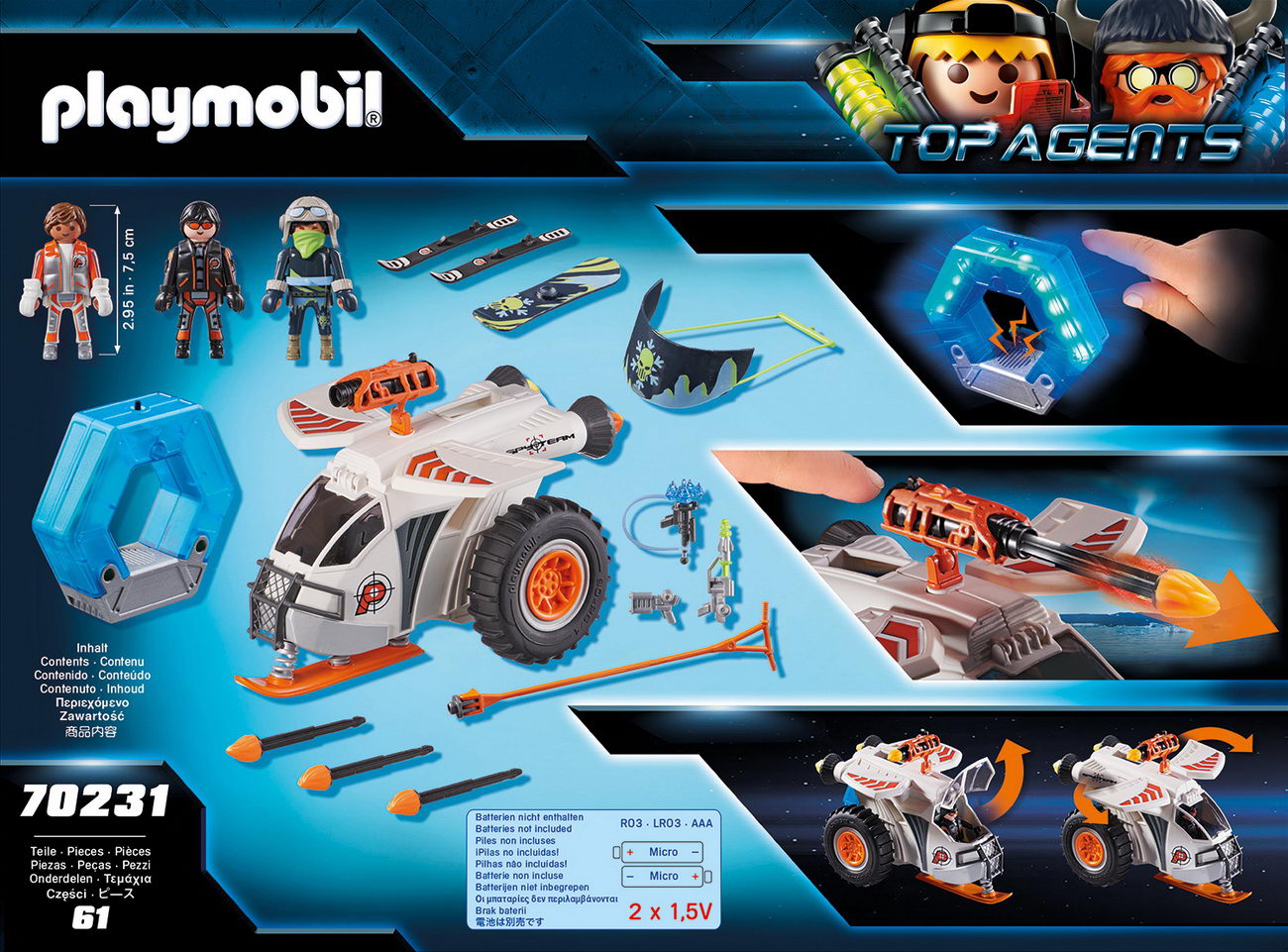 Playmobil 70231 - Spy Team Schneegleiter - Top Agents