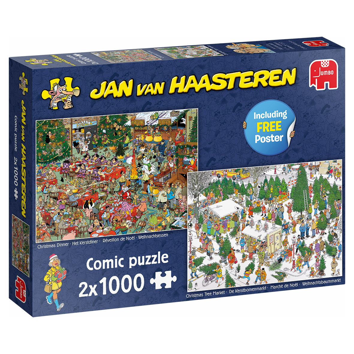Puzzle - Weihnachtsgeschenke (van Haasteren) - 2x 1000 Teile