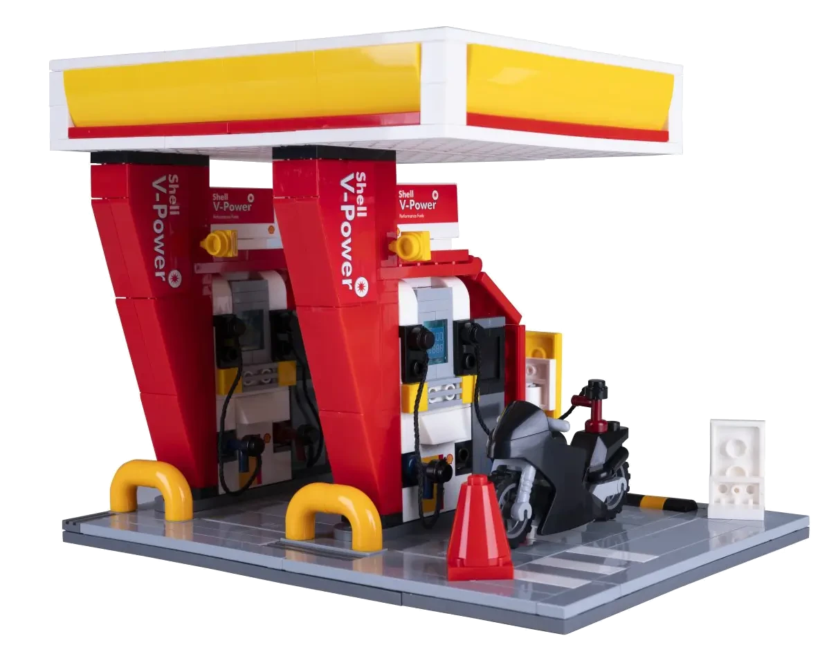 CaDA Shell Tankstelle Bricks