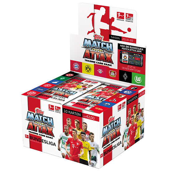Topps Match Attax 19/20 Booster - 1 Display Box mit 36 Päckchen