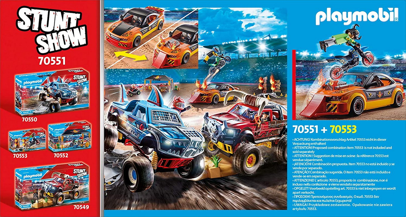 Playmobil 70551 - Stuntshow Crashcar - Stunt Show