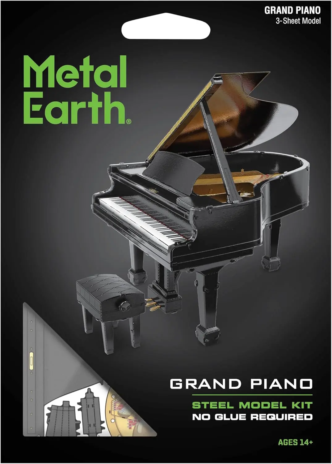 Metal Earth - Grand Piano - Flügel schwarz
