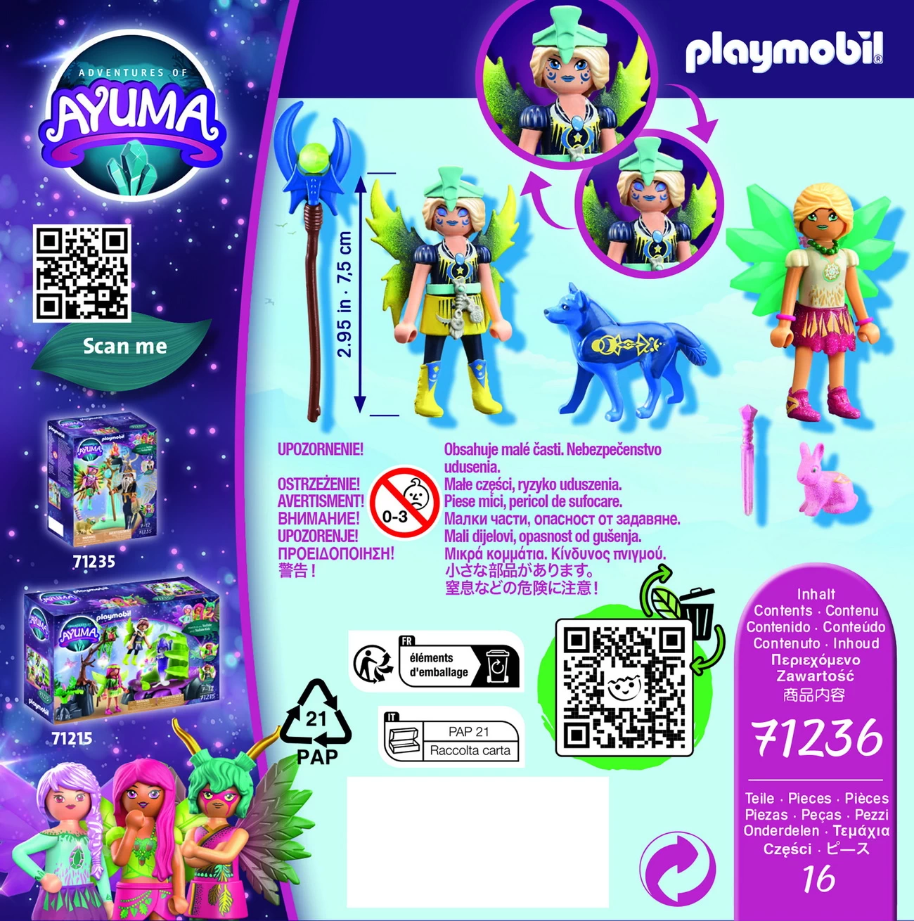 Playmobil 71236 - Crystal- und Moon Fairy mit Seelentieren - Ayuma