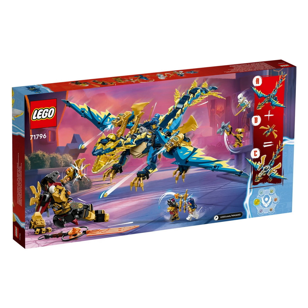 LEGO NINJAGO 71796 - Kaiserliches Mech-Duell gegen den Elementardrachen