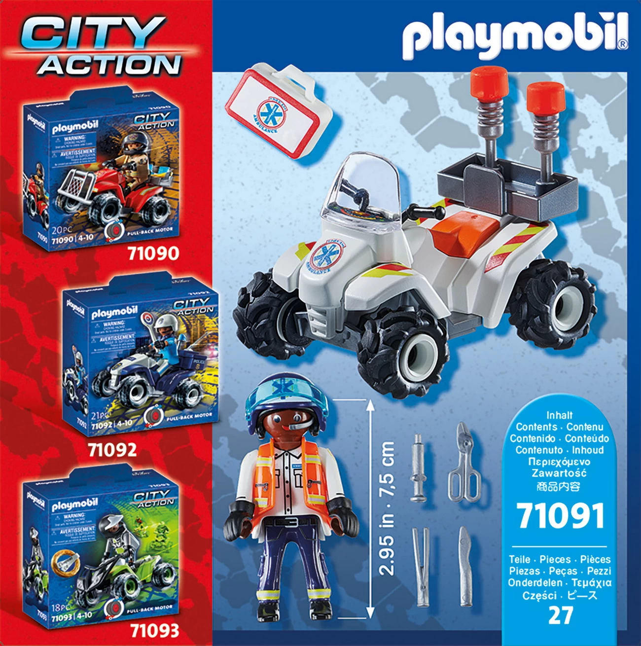 Playmobil 71091 - Rettungs Speed Quad - City Action