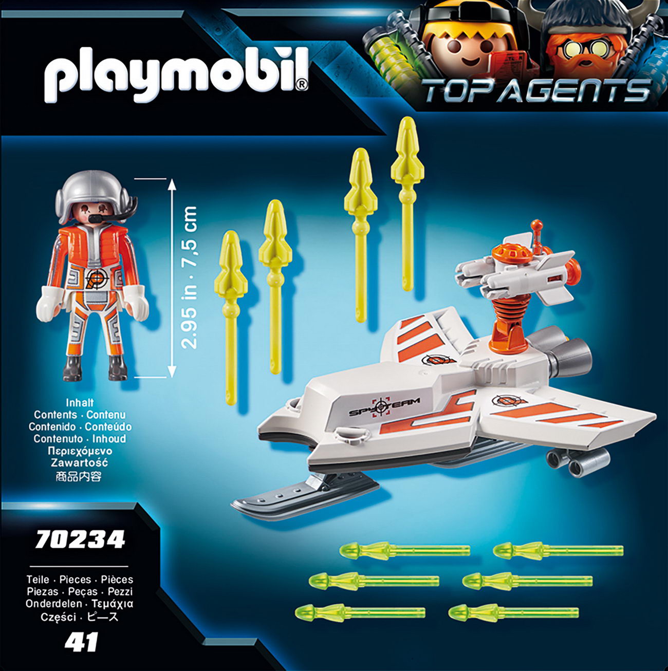 Playmobil 70234 - Spy Team Fluggleiter - Top Agents