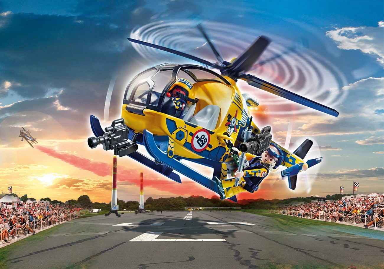 Playmobil 70833 - Filmcrew Helikopter - Air Stuntshow
