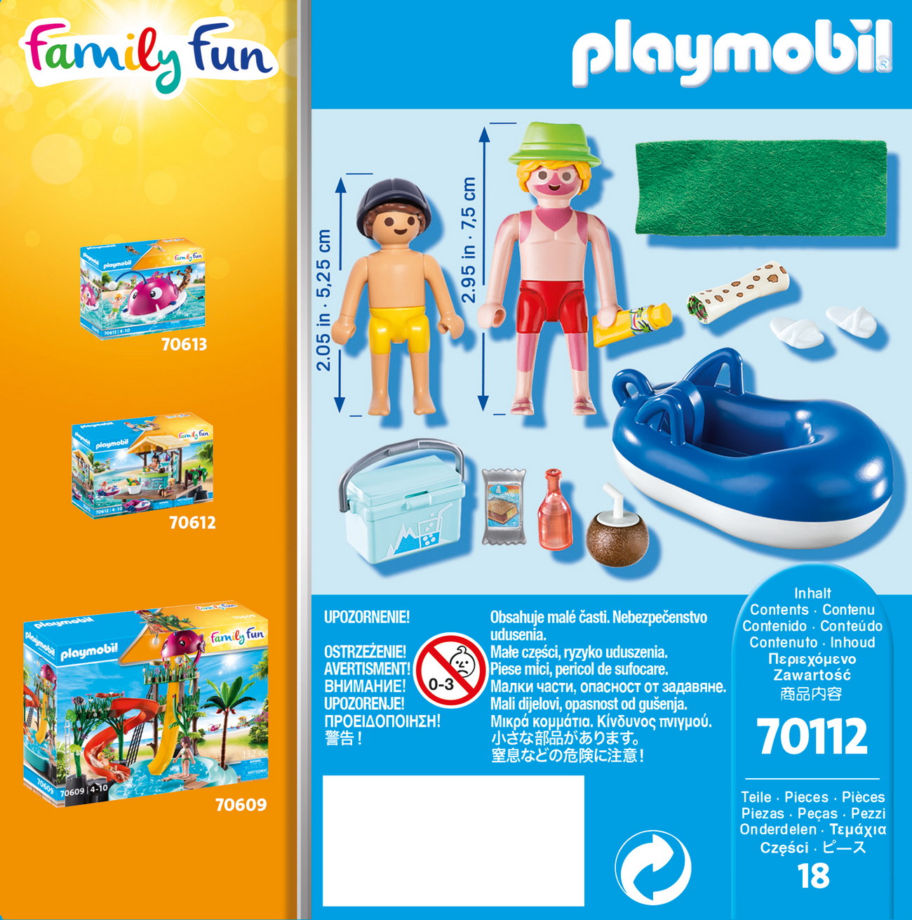 Playmobil 70112 - Badegast mit Schwimmreifen - Family Fun