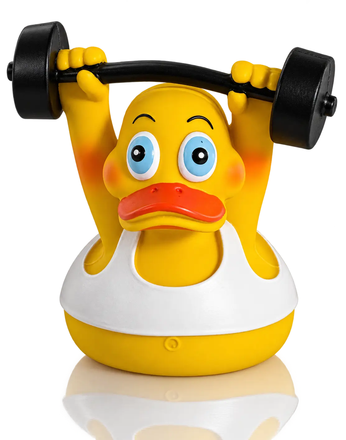 Bade-Ente Workout Duck aus Naturkautschuk