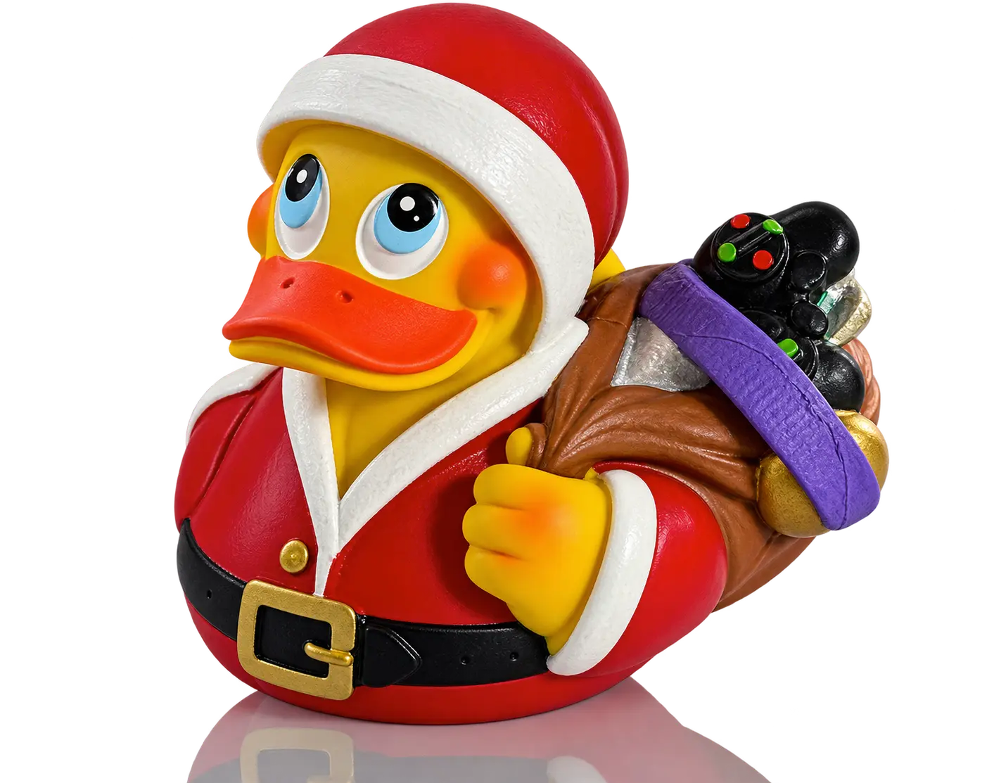 Bade-Ente Weihnachtsmann Duck aus Naturkautschuk Badeente