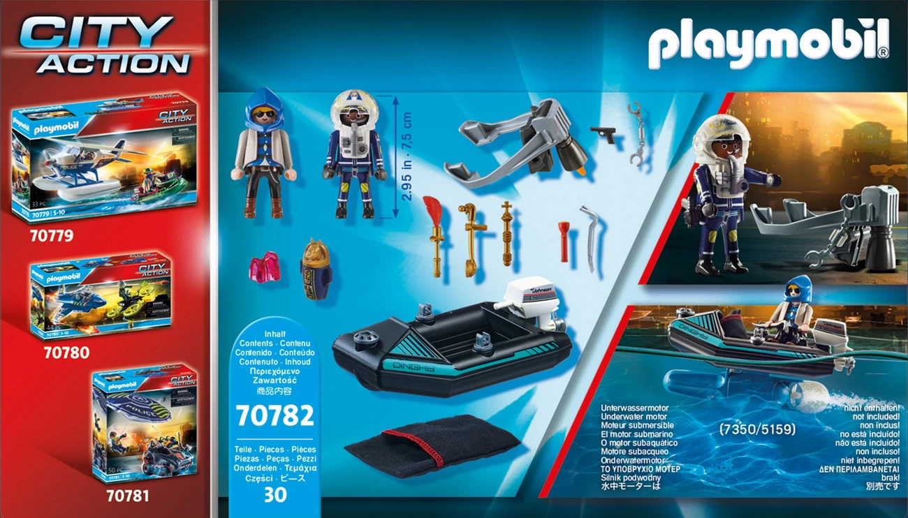 Playmobil 70782 - Polizei-Jetpack: Festnahme des Kunsträubers (City Action)