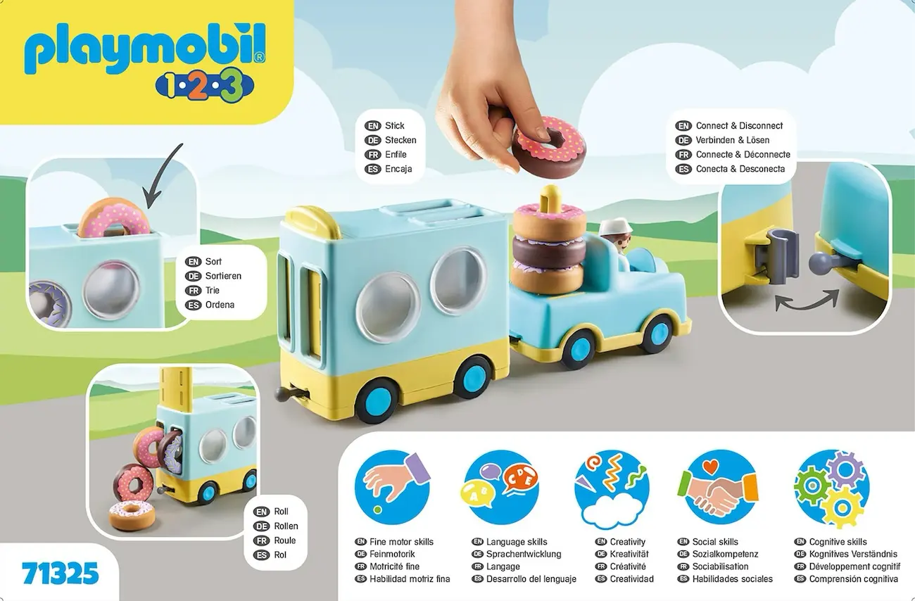 Playmobil 71325 - Verrückter Donut Truck - 1.2.3