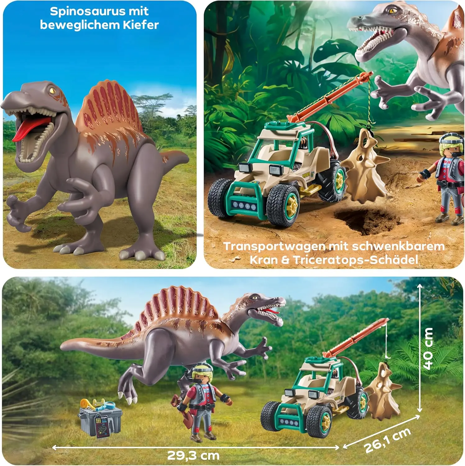 Playmobil 71820 - Spinosaurus Angriff auf Dino Ausgrabung - Dinos