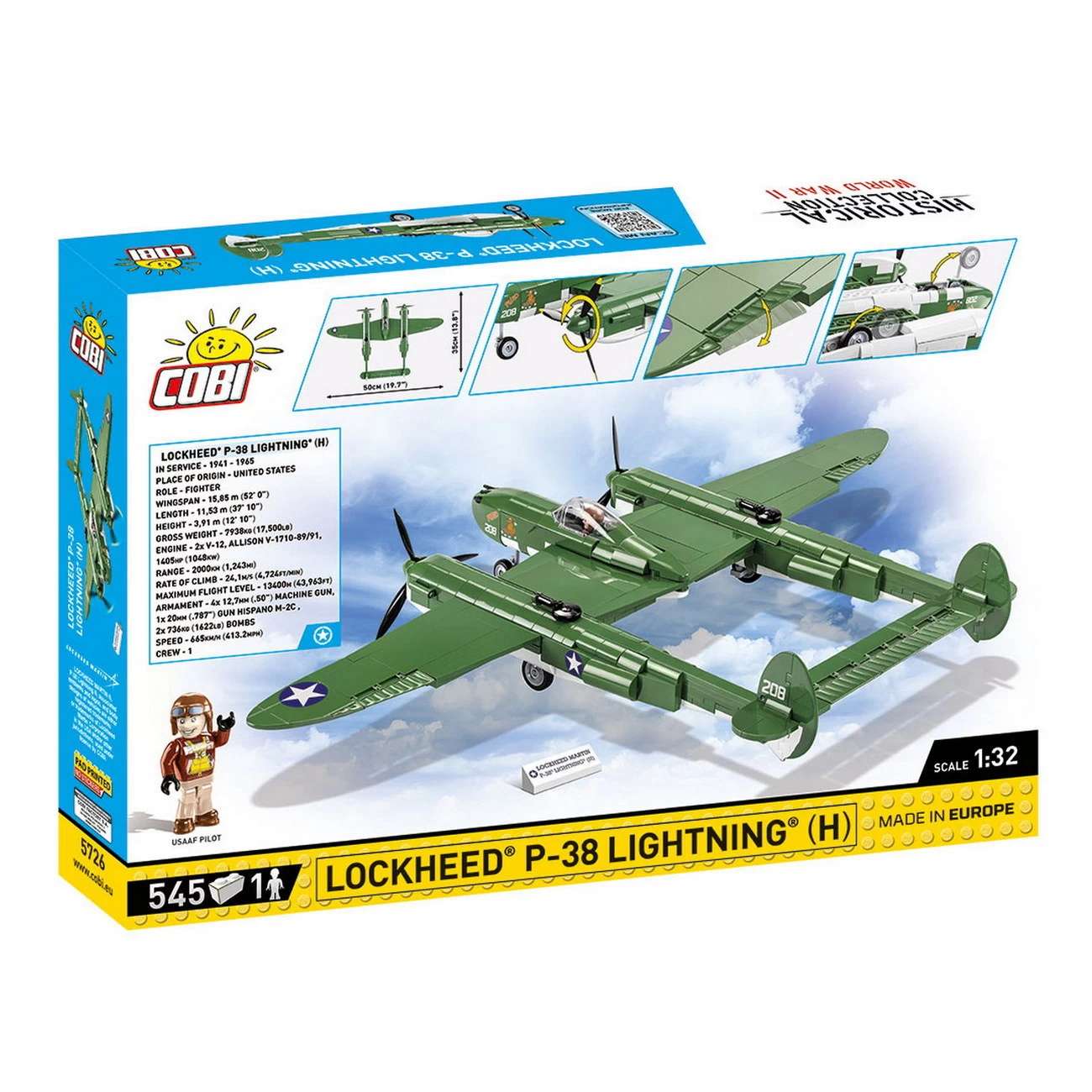 COBI - Lockheed P-38H Lightning (5726) - Bausteine kaufen