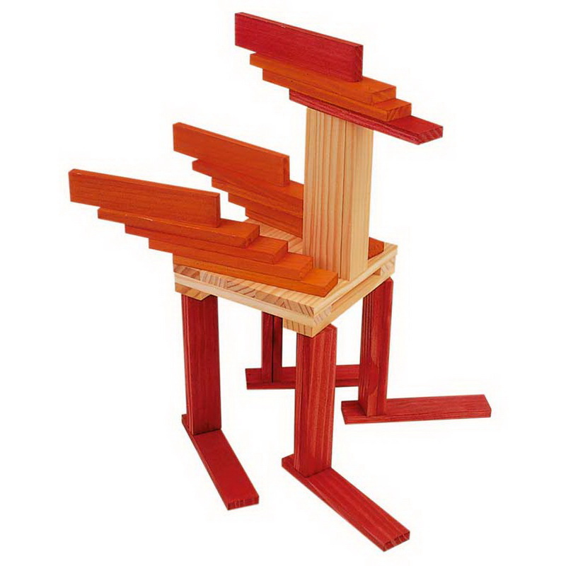 Kapla Farben Set rot orange und Buch 22 (029/18)