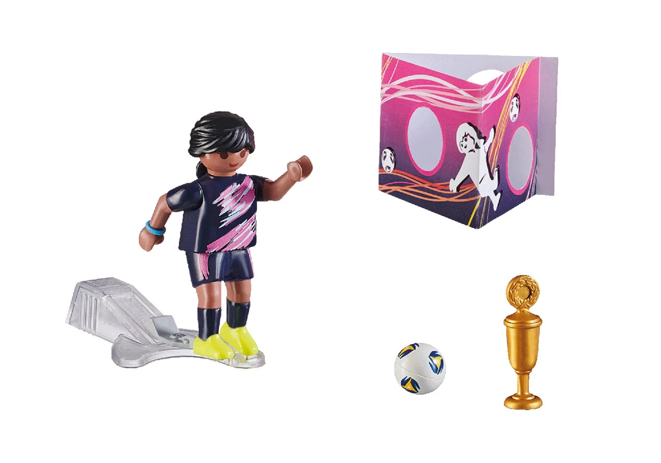 Playmobil 70875 - Fußballerin mit Torwand - Special Plus