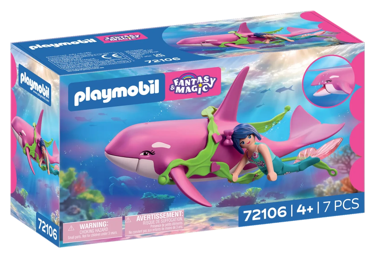 Playmobil 72106 - Orca rosa mit Meerjungfrau