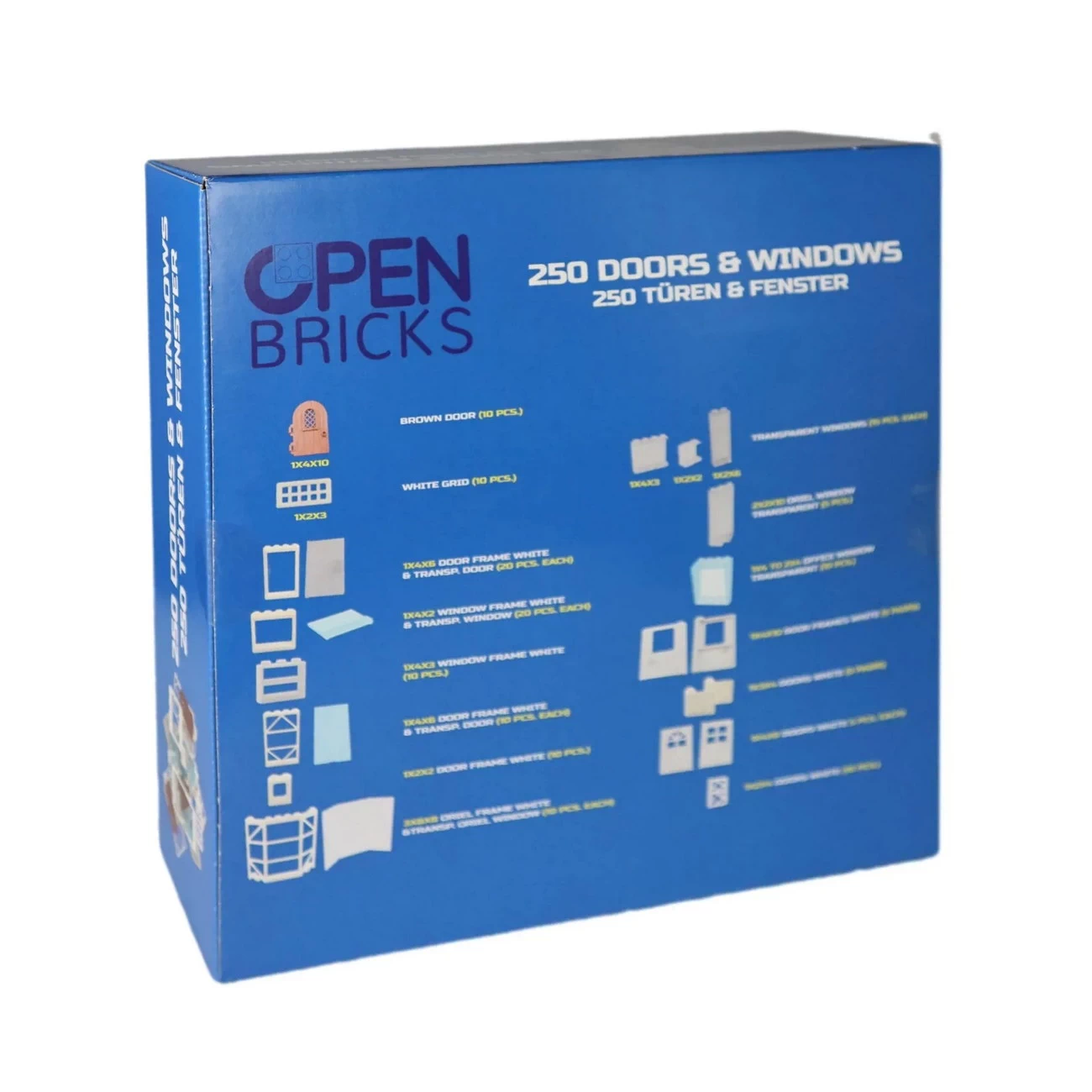 OPEN BRICKS Süßwarenladen – Klemmbaustein-Set, Kompatibel Mit Bekannten Marken, Bedruckte Steine