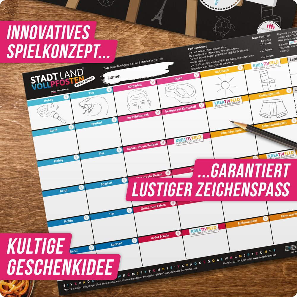 Picasso Edition - STADT LAND VOLLPFOSTEN A3 (DENKRIESEN)