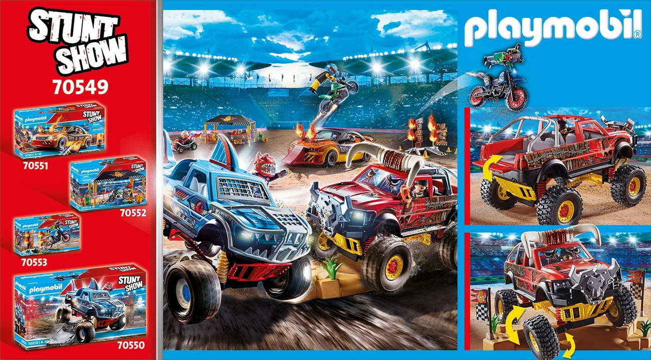 Playmobil 70549 - Stuntshow Monster Truck Horned - Stunt Show