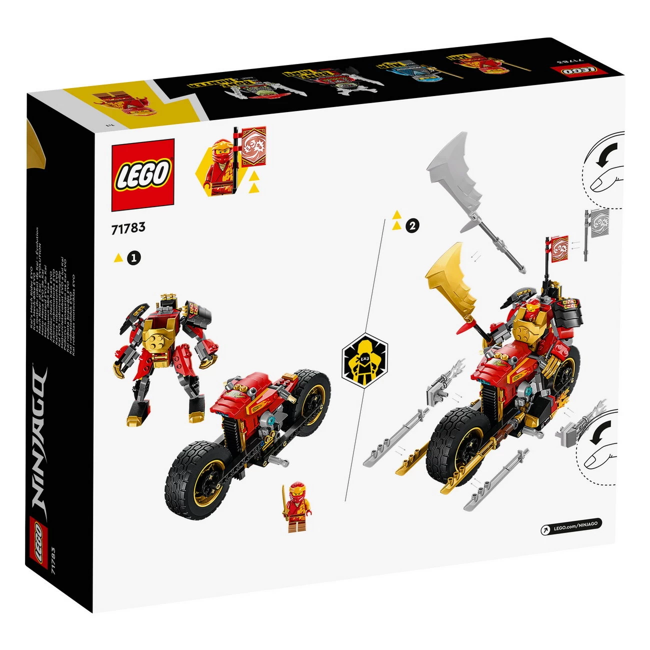 LEGO NINJAGO 71783 - Kais Mech-Bike EVO