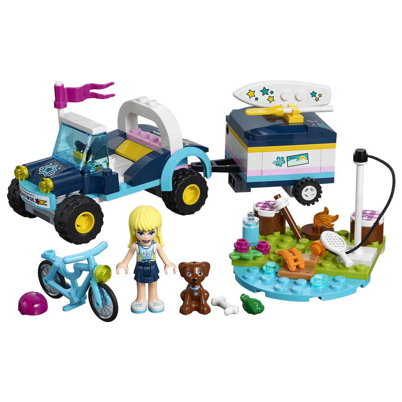 LEGO Friends 41364 - Stephanies Cabrio mit Anhänger