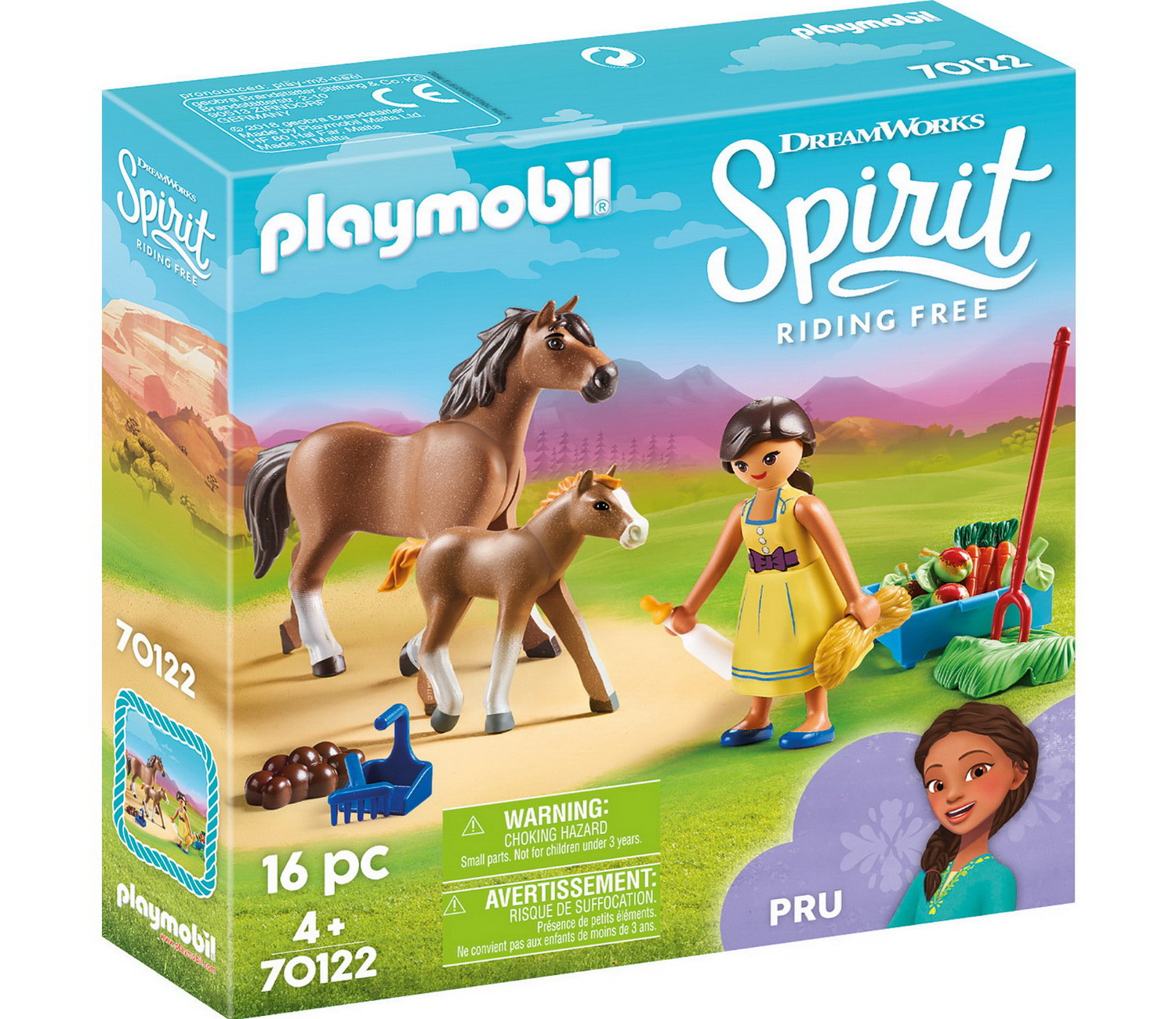 Playmobil 70122 - Pru mit Pferd und Fohlen (Spirit - Riding Free)