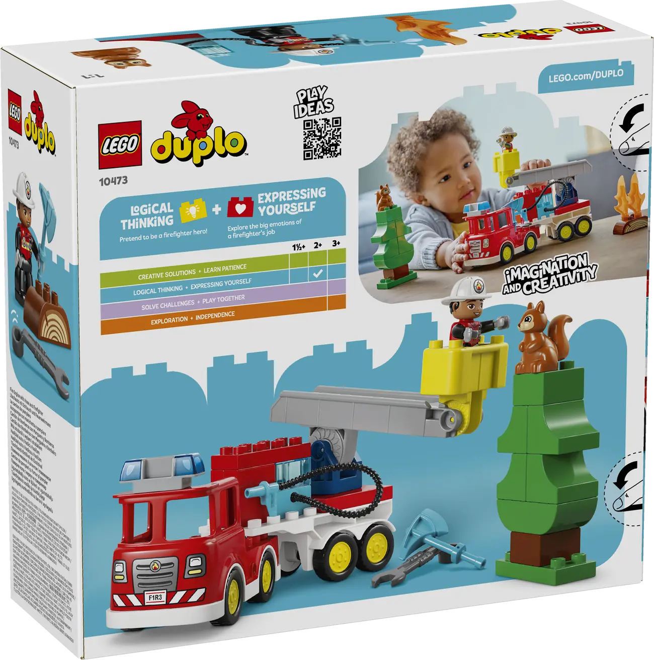 LEGO DUPLO - Löschauto mit Schlauch und Feuerwehrmann (10473)