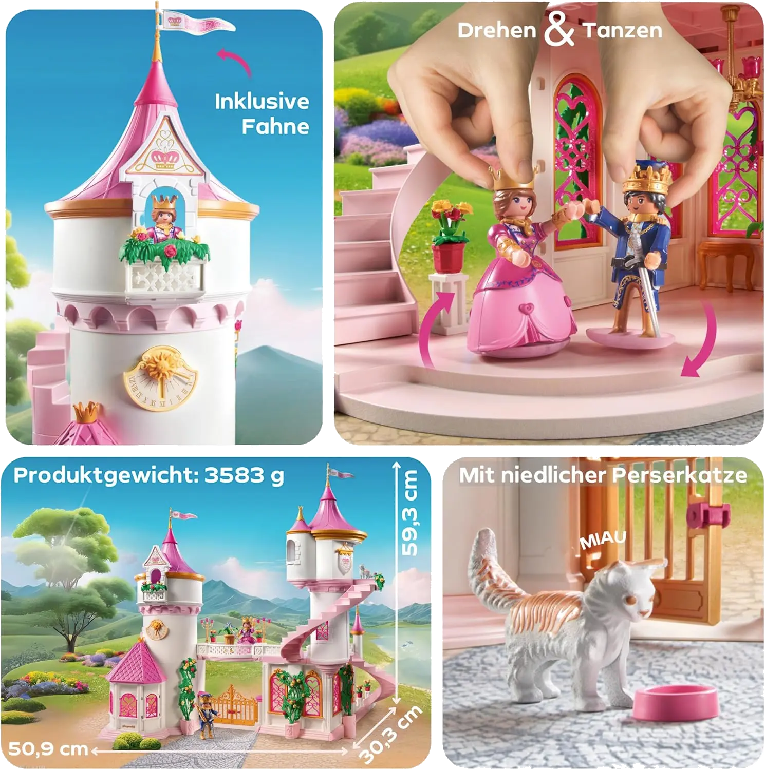 Playmobil 71845 - Prinzessinnenschloss mit Königspaar - Princess Magic