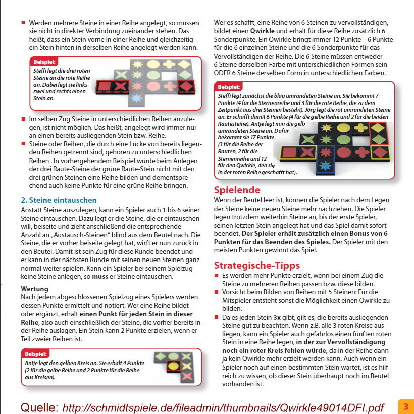 Qwirkle Schmidt 49014