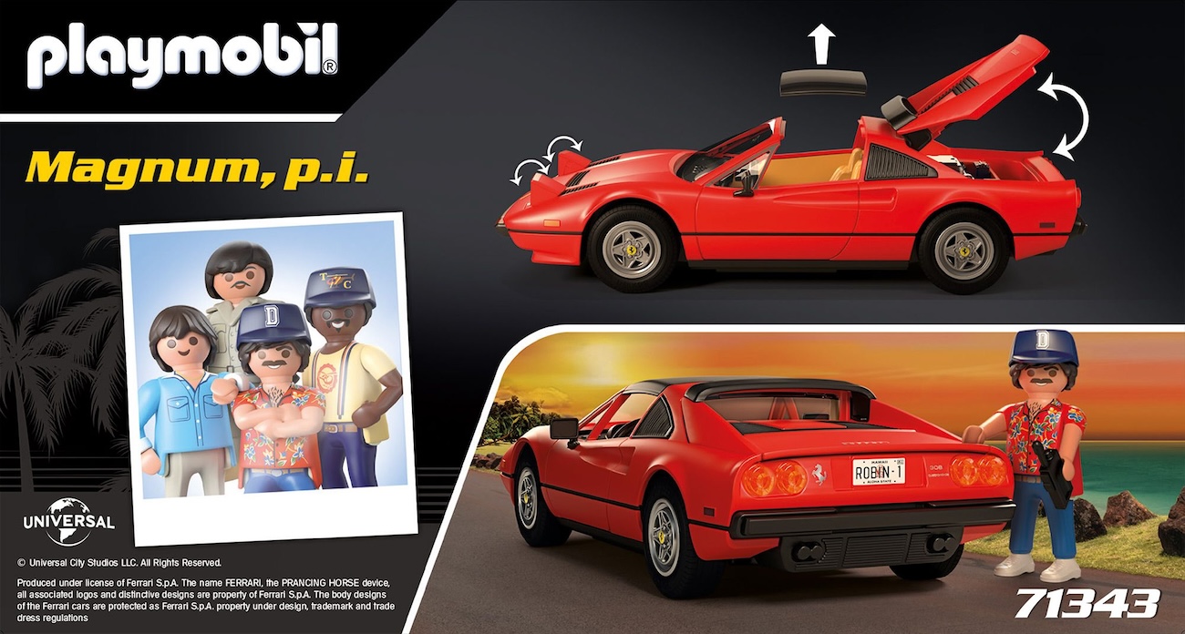 Playmobil 71343 - Magnum p i Ferrari 308 GTS Quattrovalvole