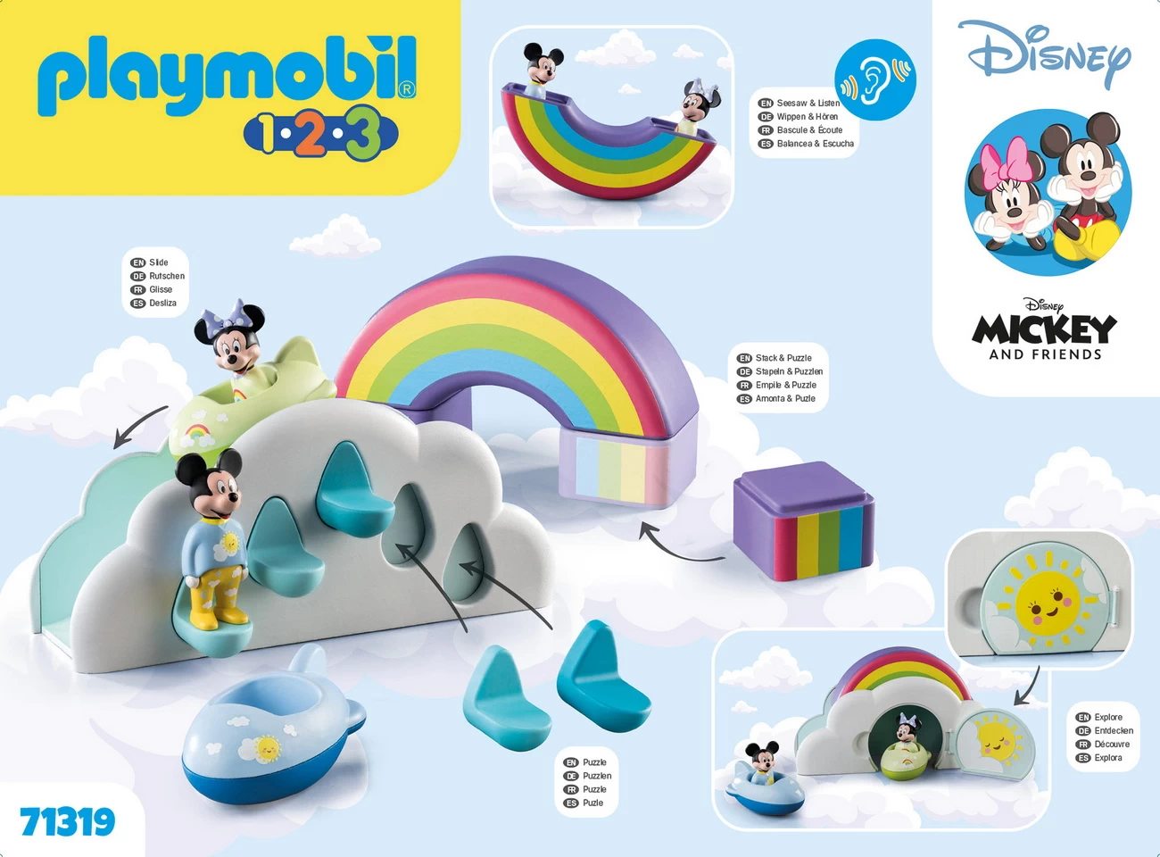 Playmobil 71319 -Mickys und Minnies Wolkenhaus - 1 2 3 u Disney