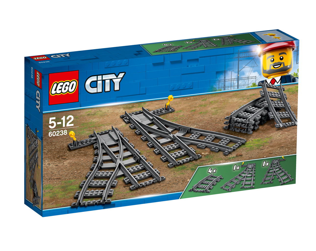 LEGO City 60238 - Eisenbahn Weichen