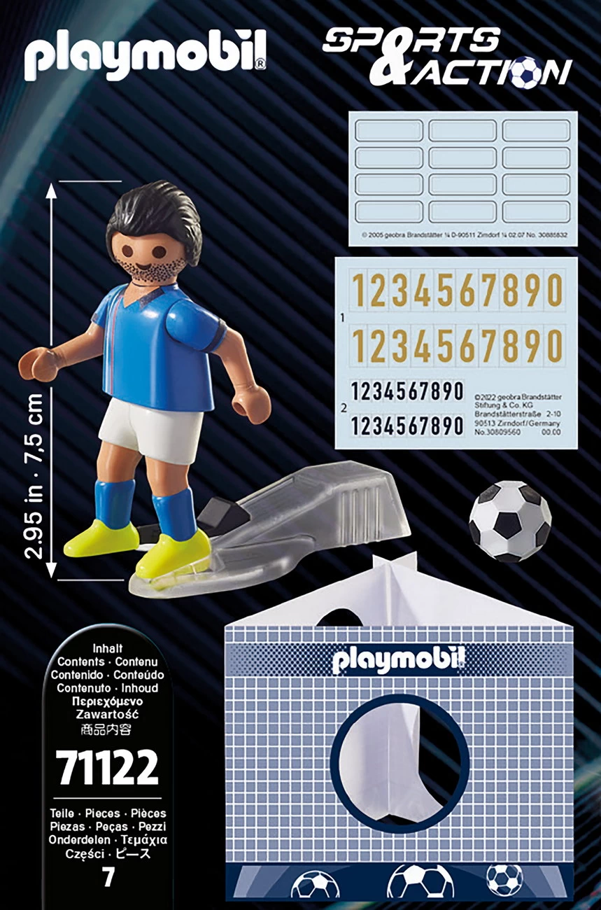 Playmobil 71122 - Fußballspieler Italien - Sports u Action
