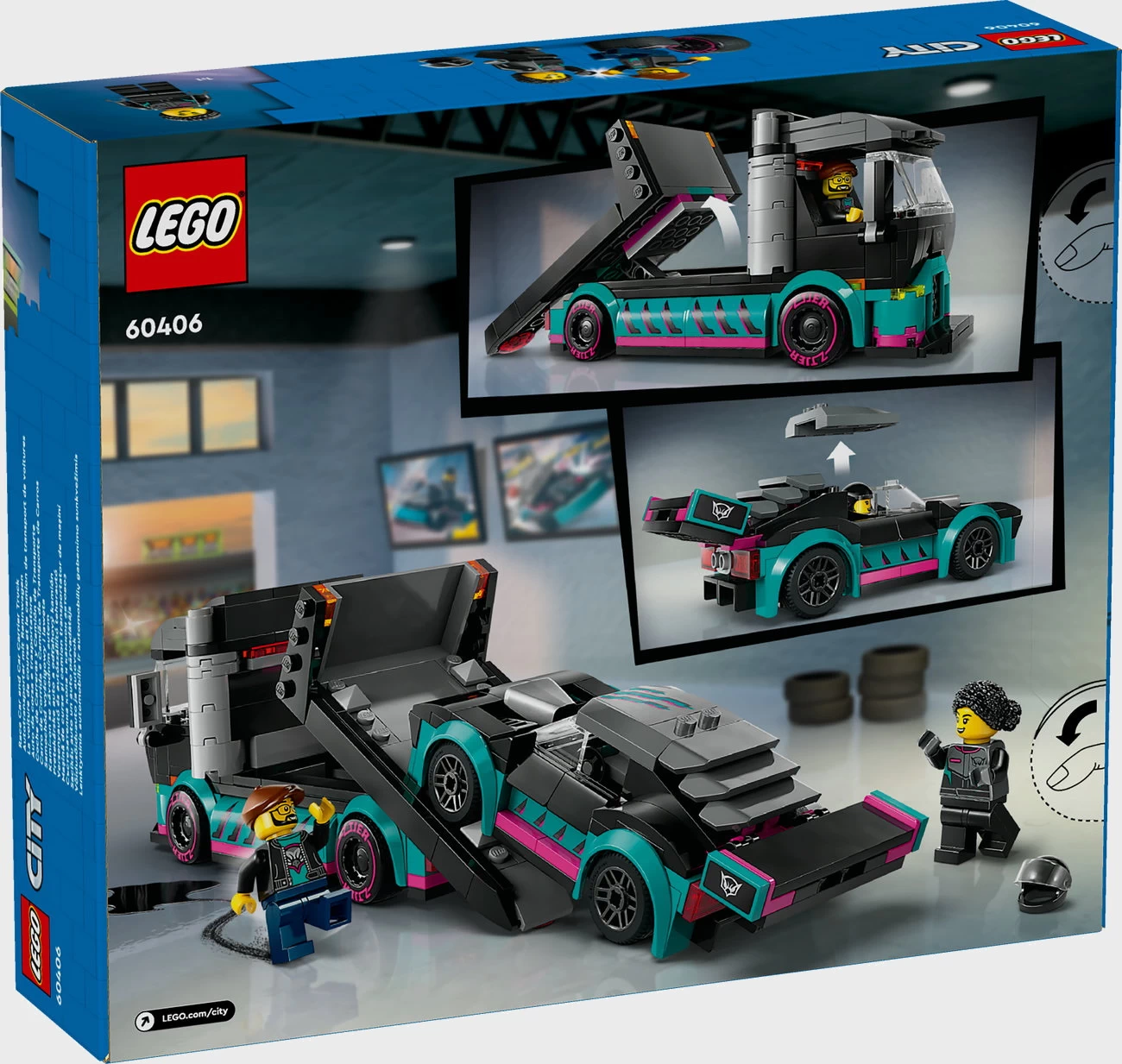 LEGO City 60406 - Autotransporter mit Rennwagen