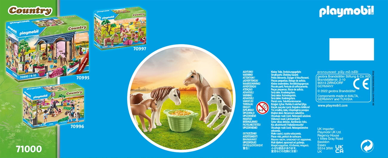 Playmobil 71000 - 2 Island Ponys mit Fohlen (Country)