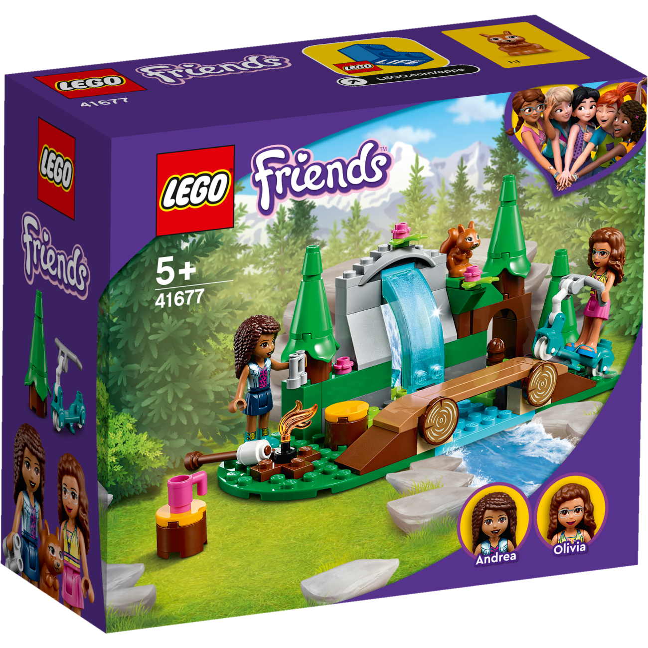 LEGO Friends 41677 - Wasserfall im Wald