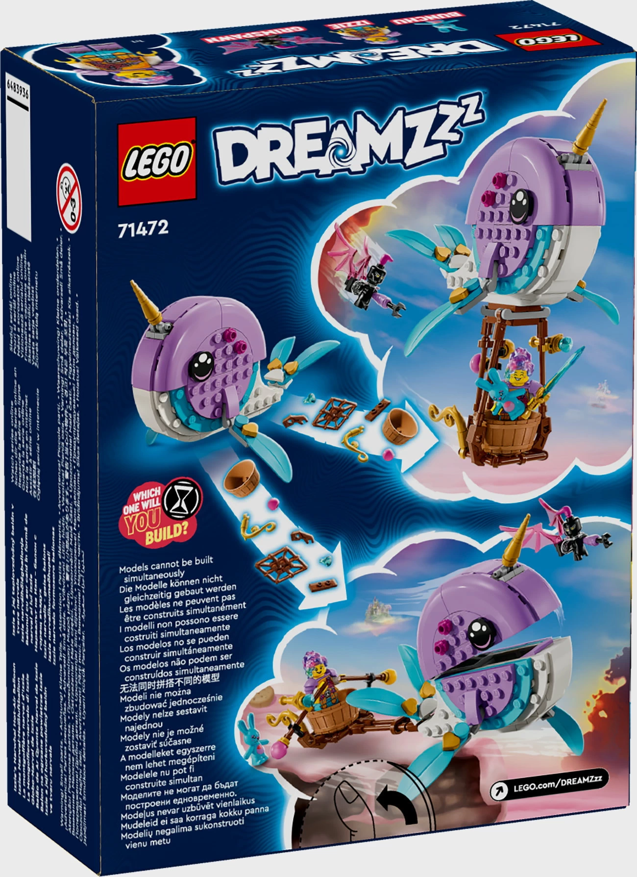 LEGO DREAMZzz 71472 - Izzies Narwal-Heißluftballon