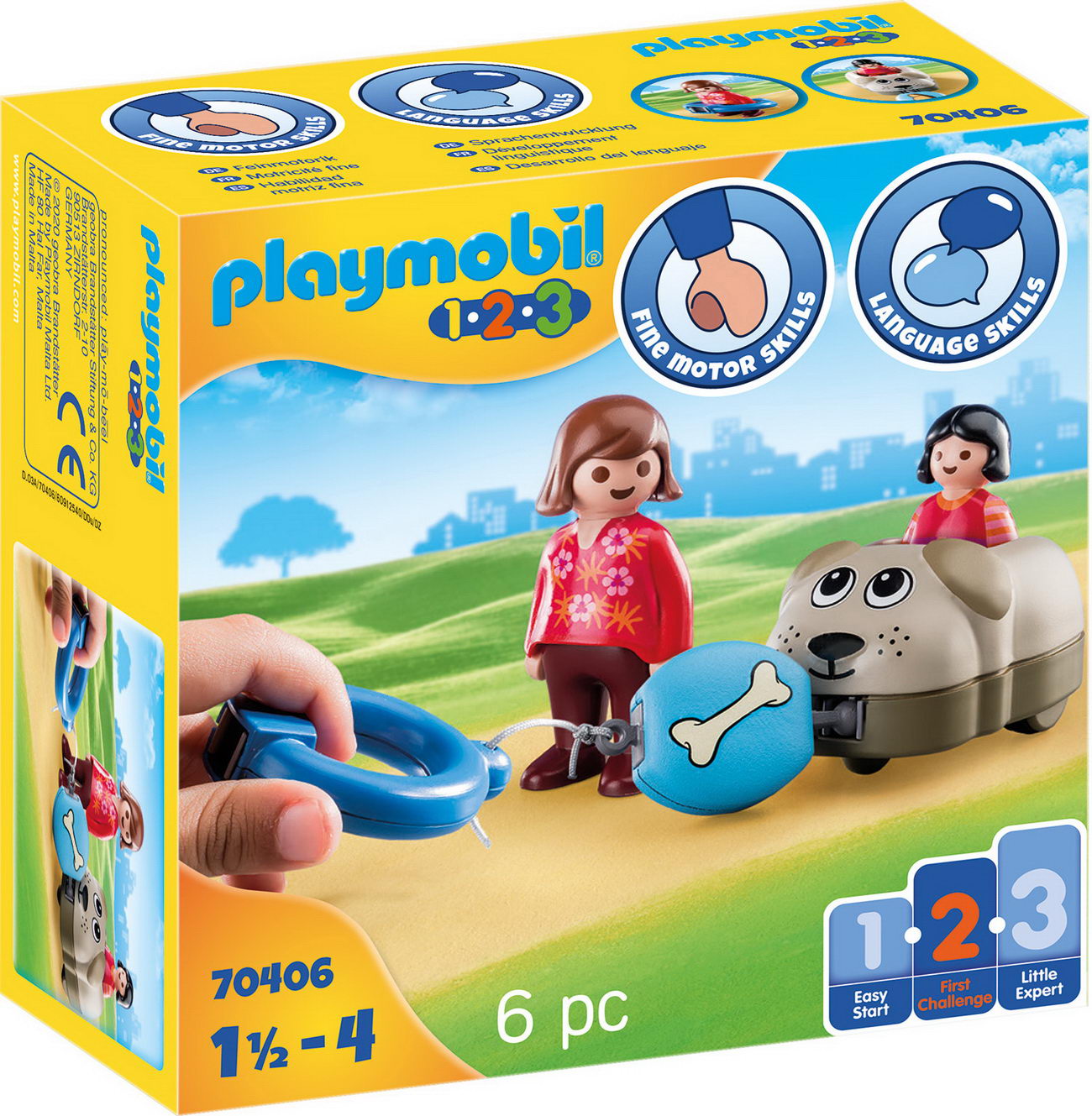 2020-09 Playmobil 70406 - Mein Schiebehund - 1.2.3