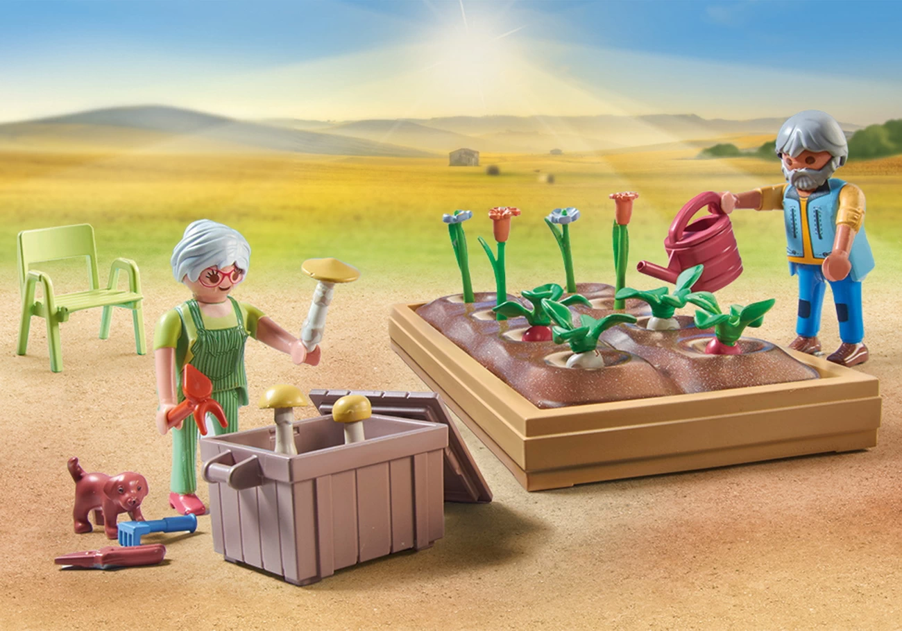 Playmobil 71443 - Idyllischer Gemüsegarten bei den Großeltern - Country