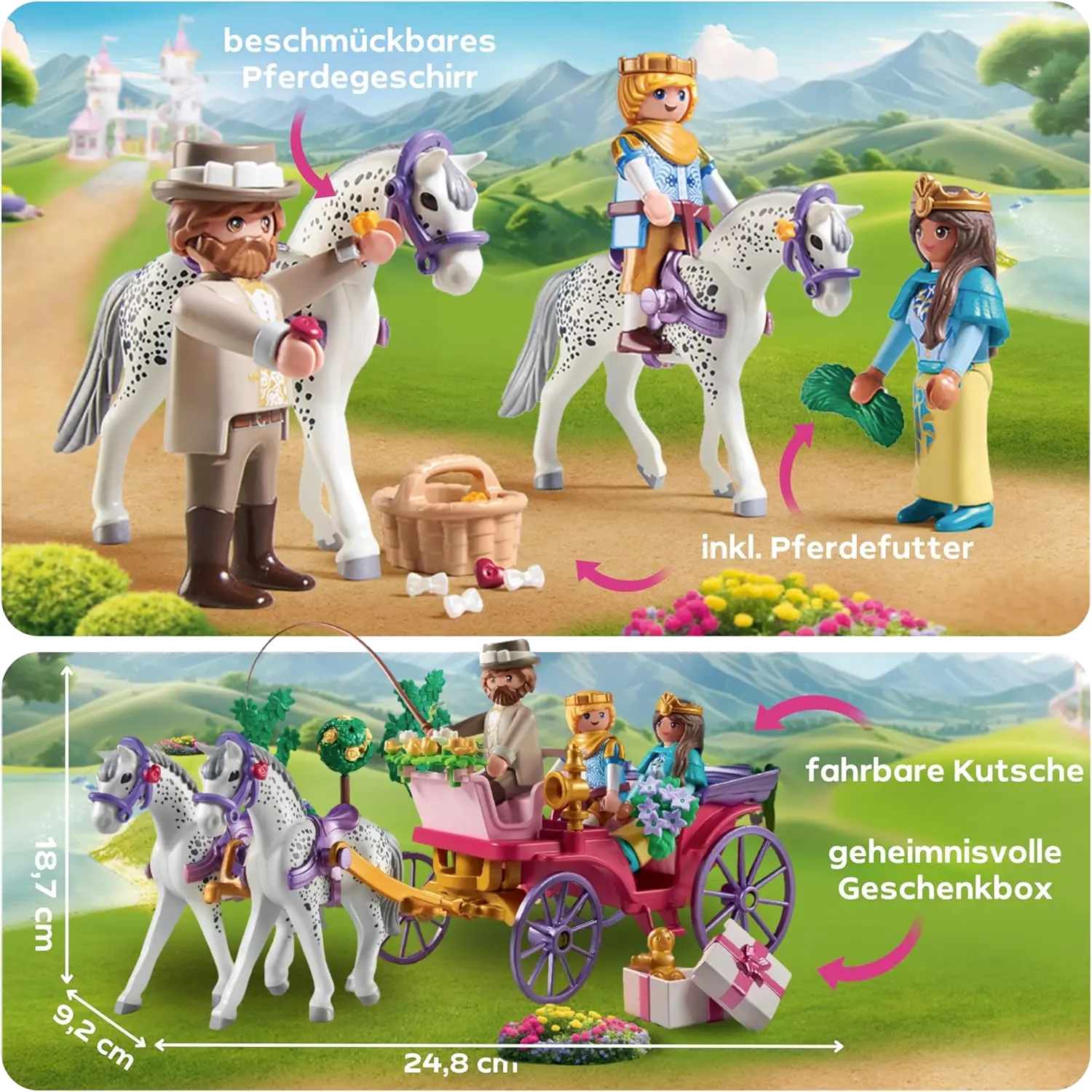 Playmobil 71846 - Kutschfahrt mit Prinzessin und Prinz - Princess Magic