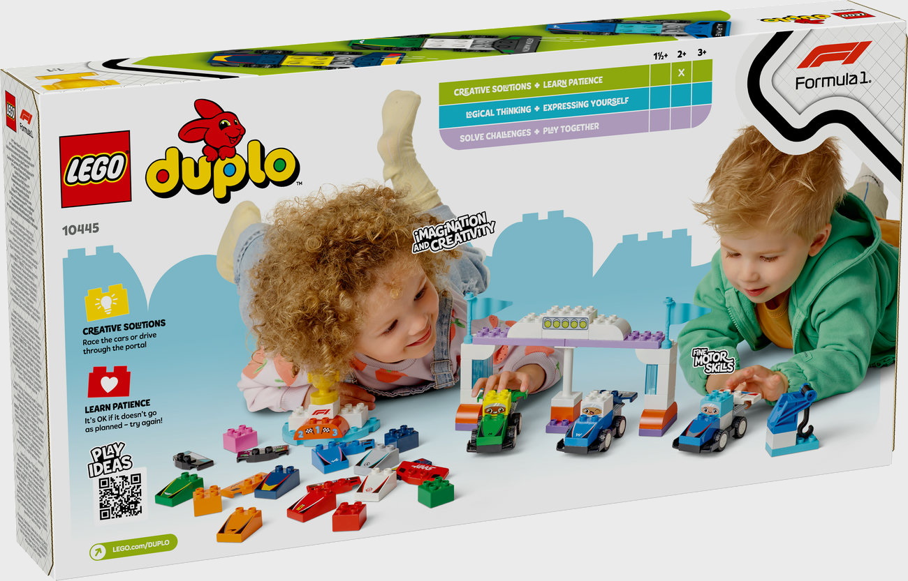 LEGO DUPLO 10445 - F1 Team Rennautos mit Rennfahrer