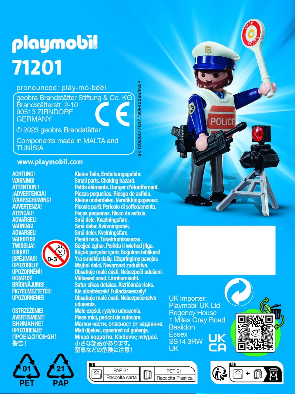 Playmobil 71201 - Verkehrspolizist (PLAYMO-FRIENDS)