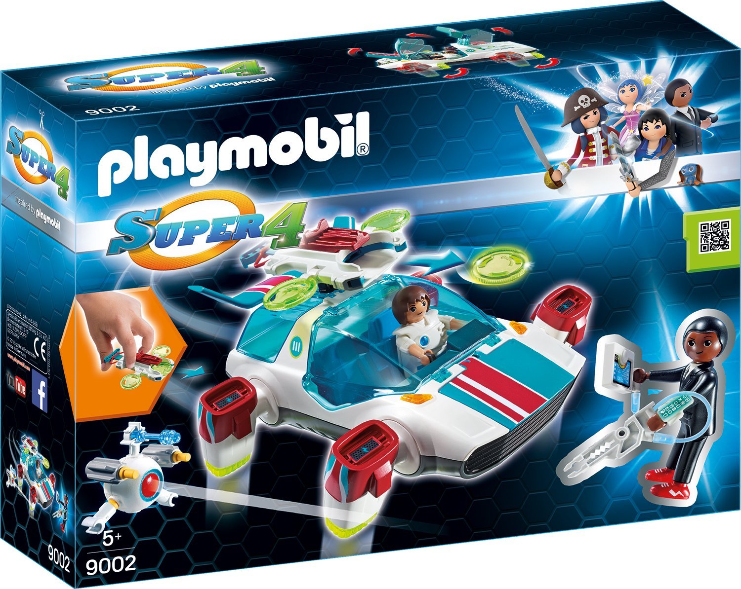 Playmobil 9002 - FulguriX mit Agent Gene (Super4)