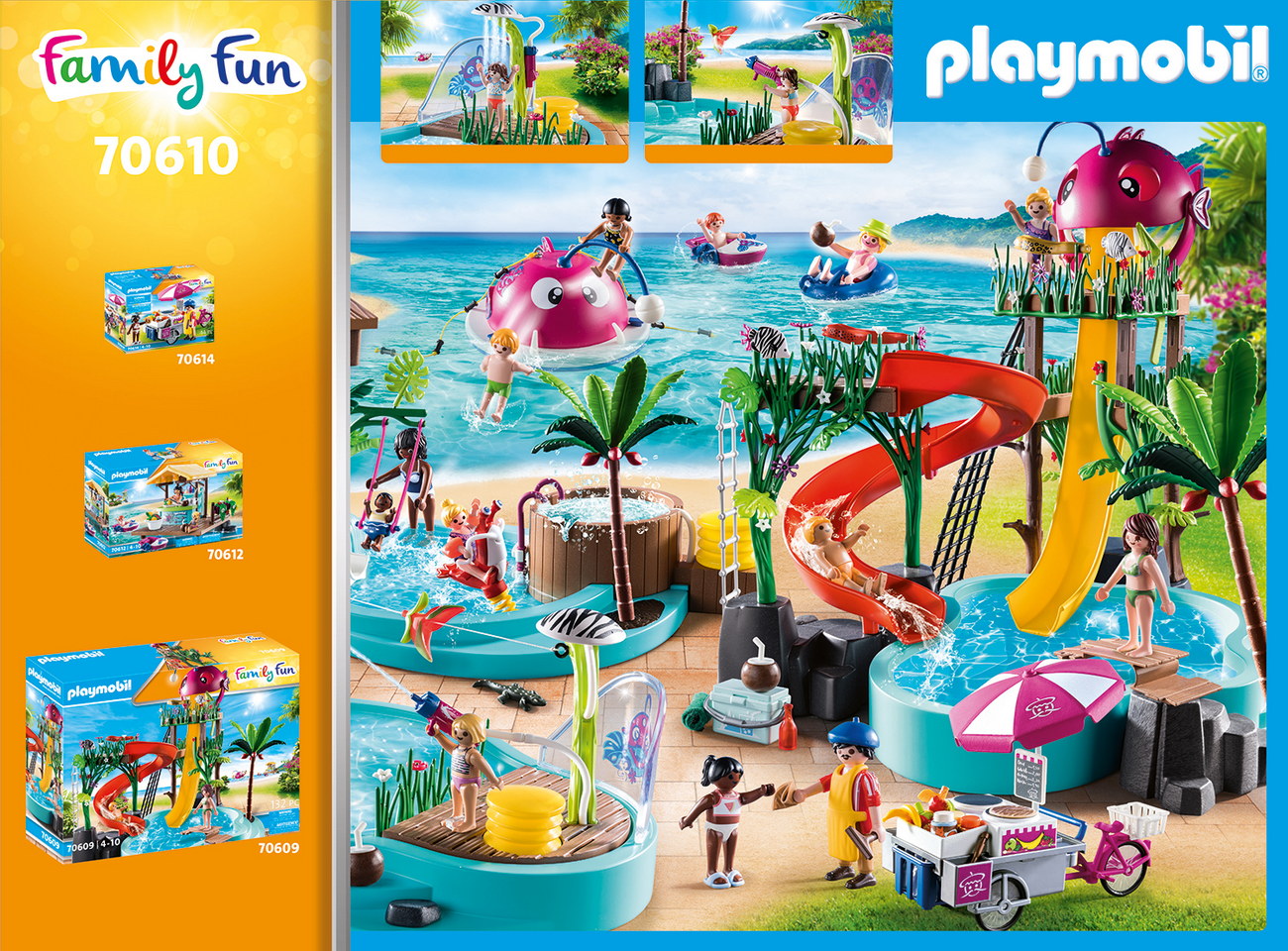Playmobil 70610 - Spaßbecken mit Wasserspritze - Family Fun