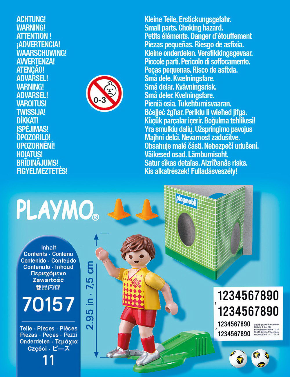Playmobil 70157 - Fußballspieler mit Torwand (Special Plus)