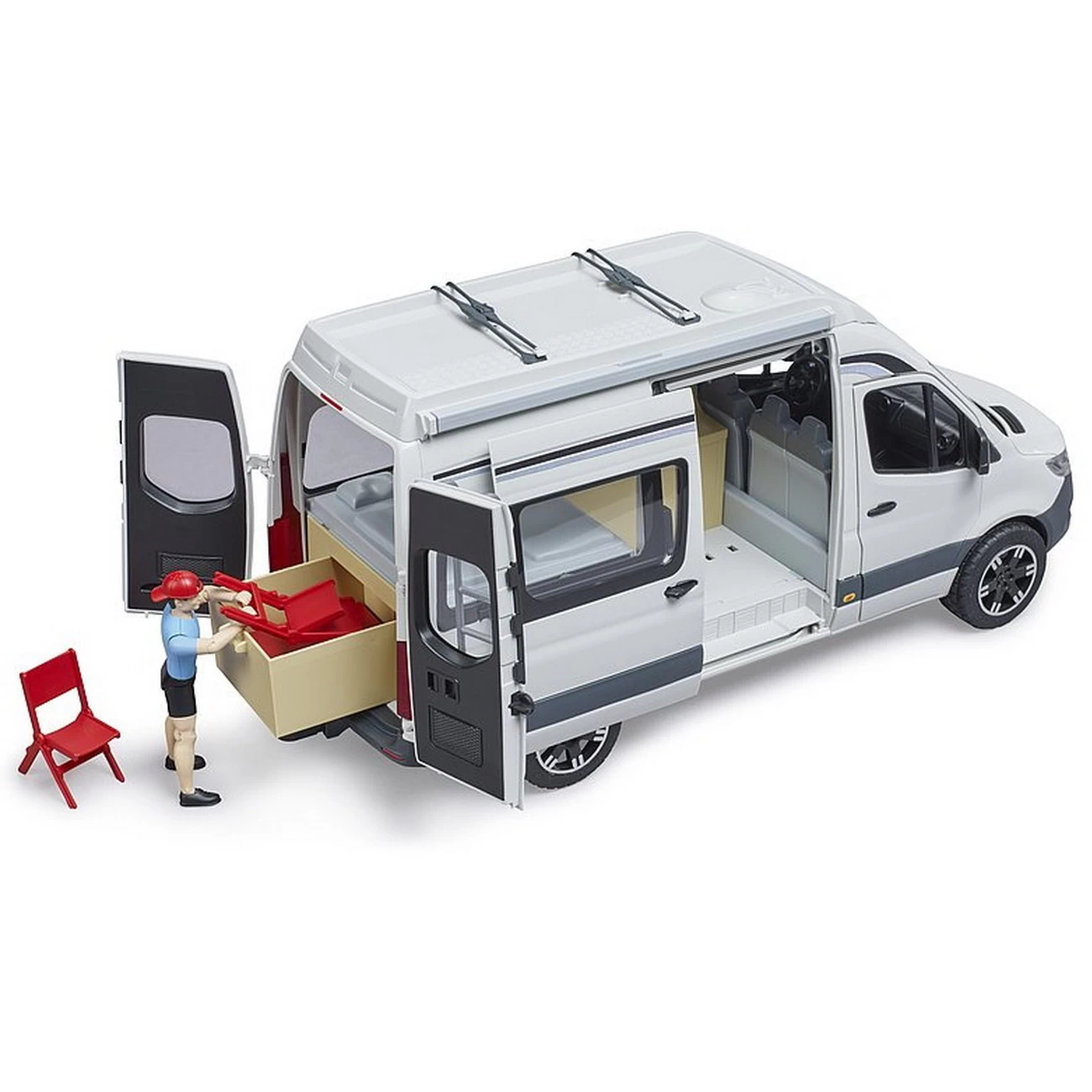 BRUDER 02672 - MB Sprinter Camper mit Fahrer