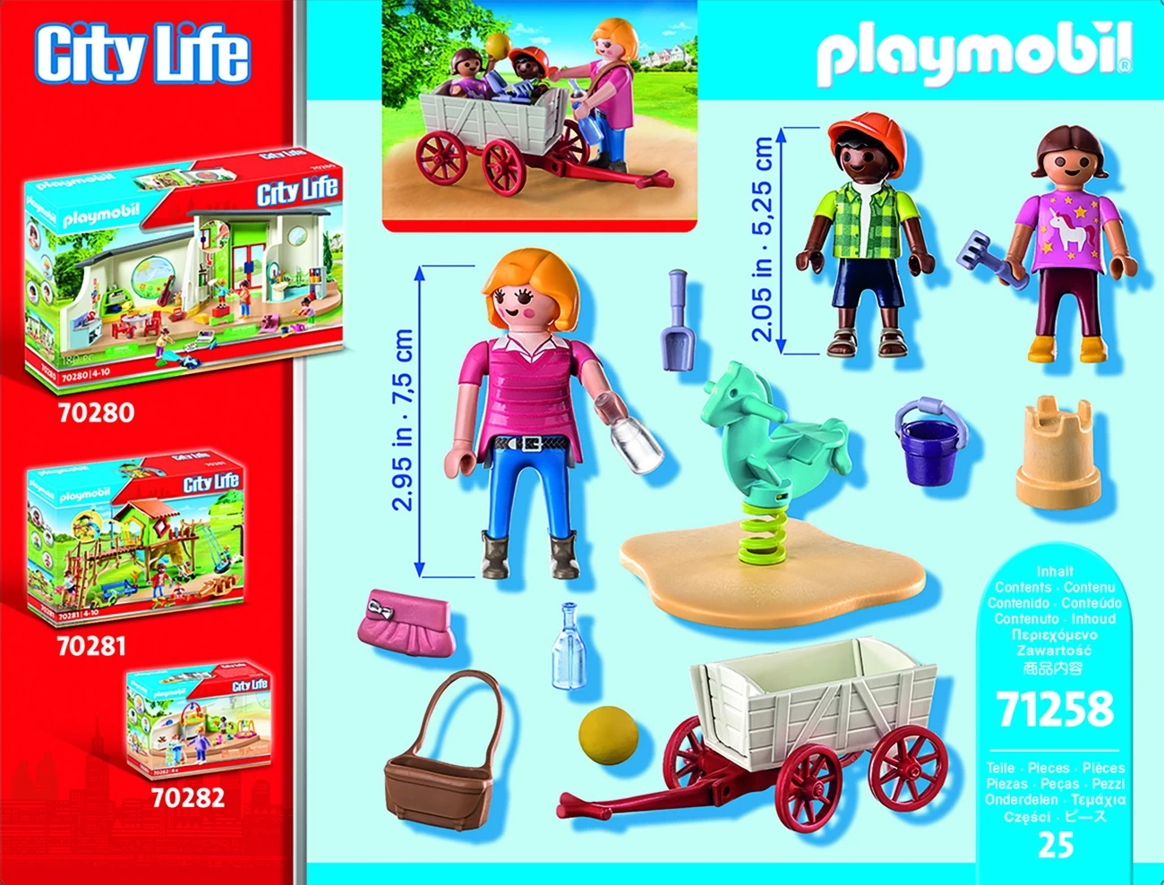 Playmobil 71258 - Starter Pack Erzieherin mit Bollerwagen - City Life
