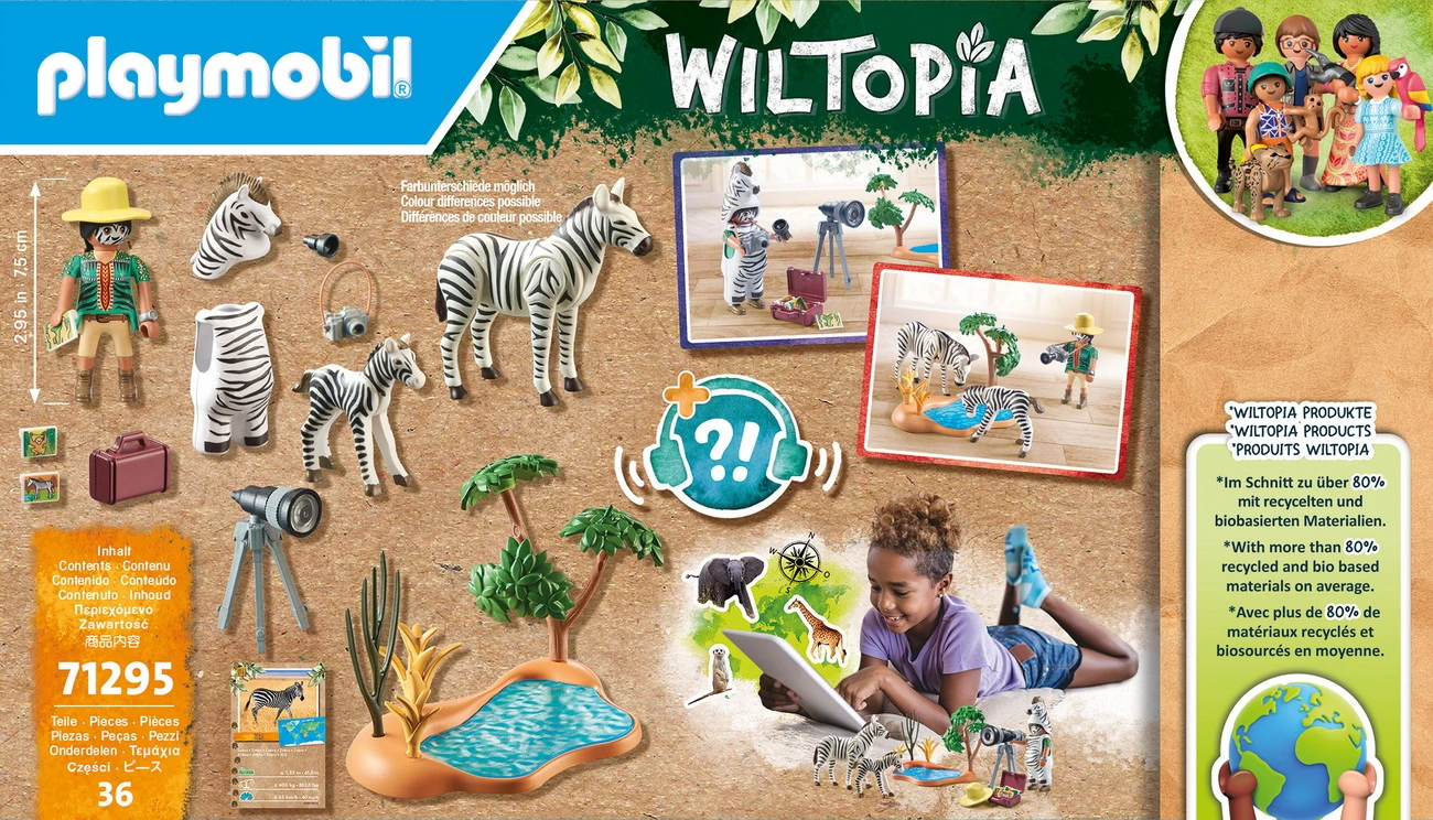 Playmobil 71295 - Unterwegs mit der Tierfotografin - WILTOPIA