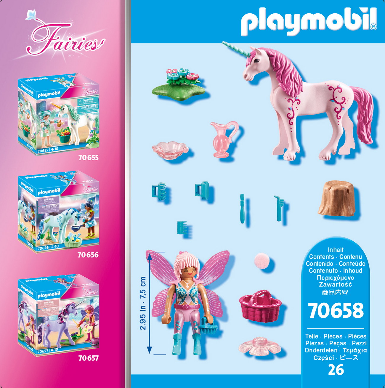 Playmobil 70658 - Einhorn mit Pflege Fee - Fairies